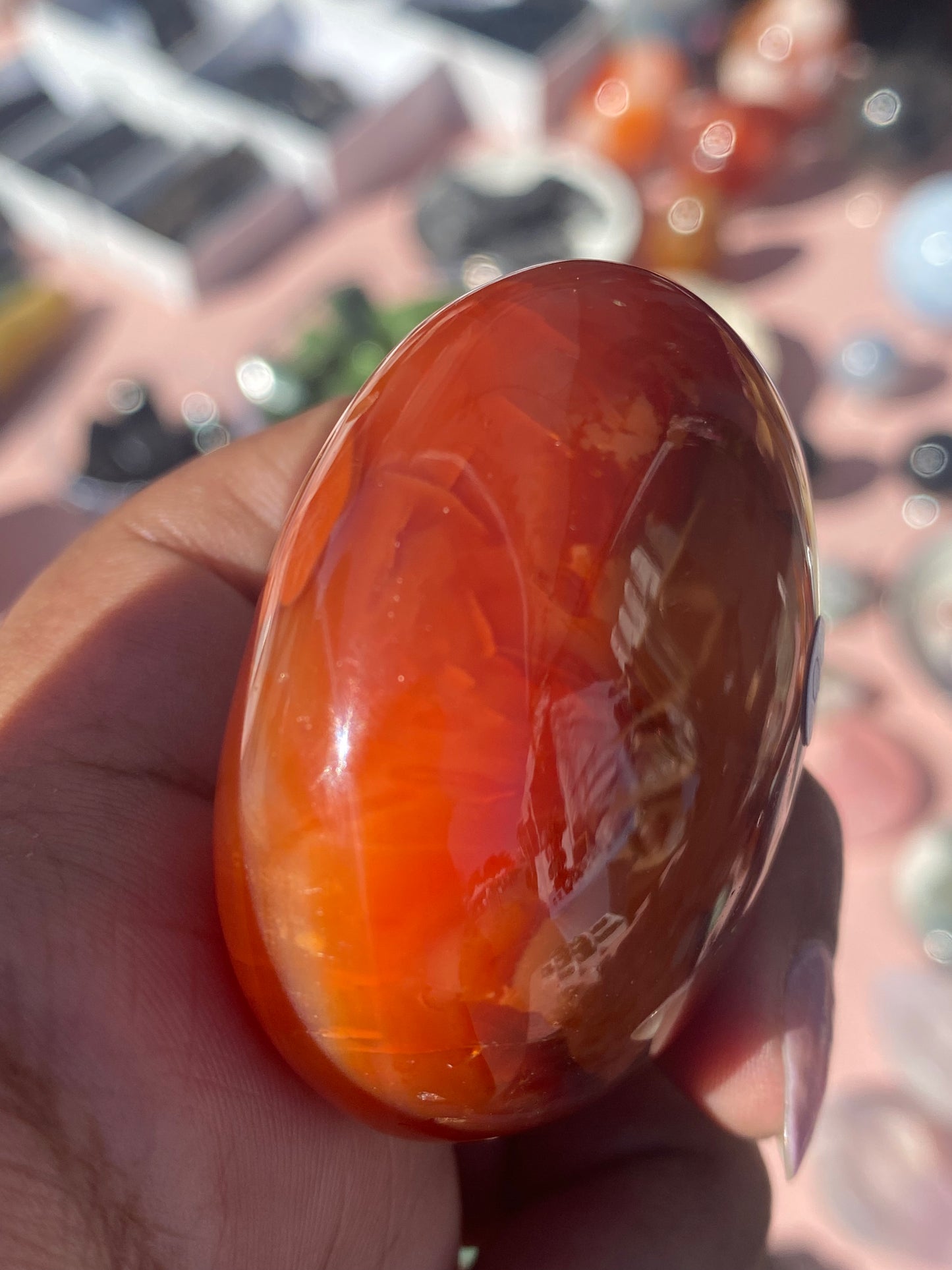 Carnelian Palmstone