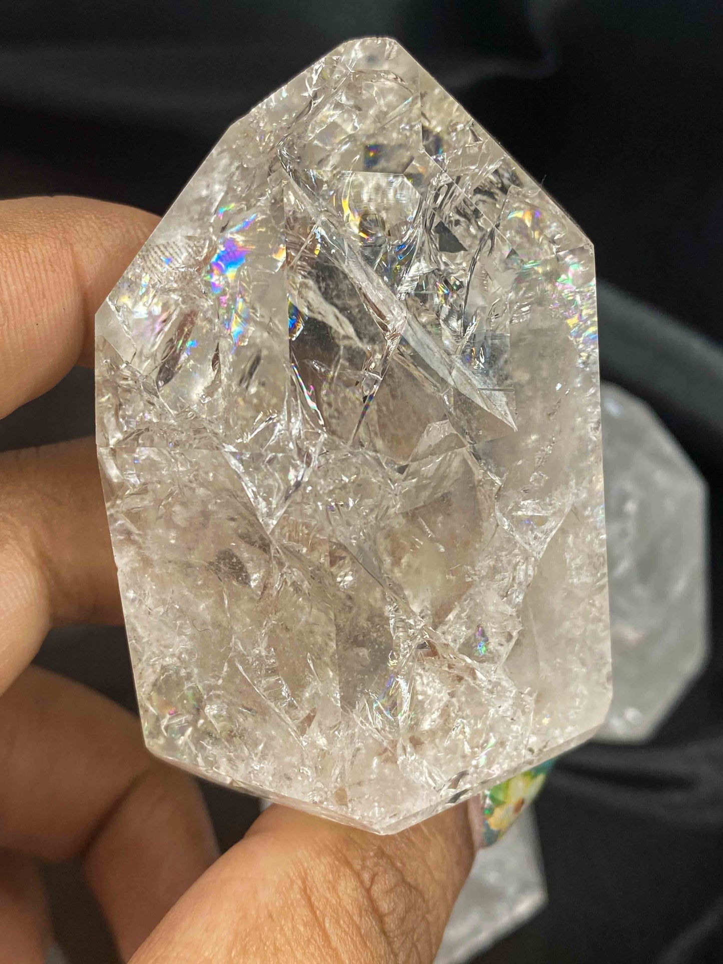 Crackled Quartz Tower