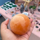 Peach Selenite Sphere