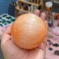 Peach Selenite Sphere