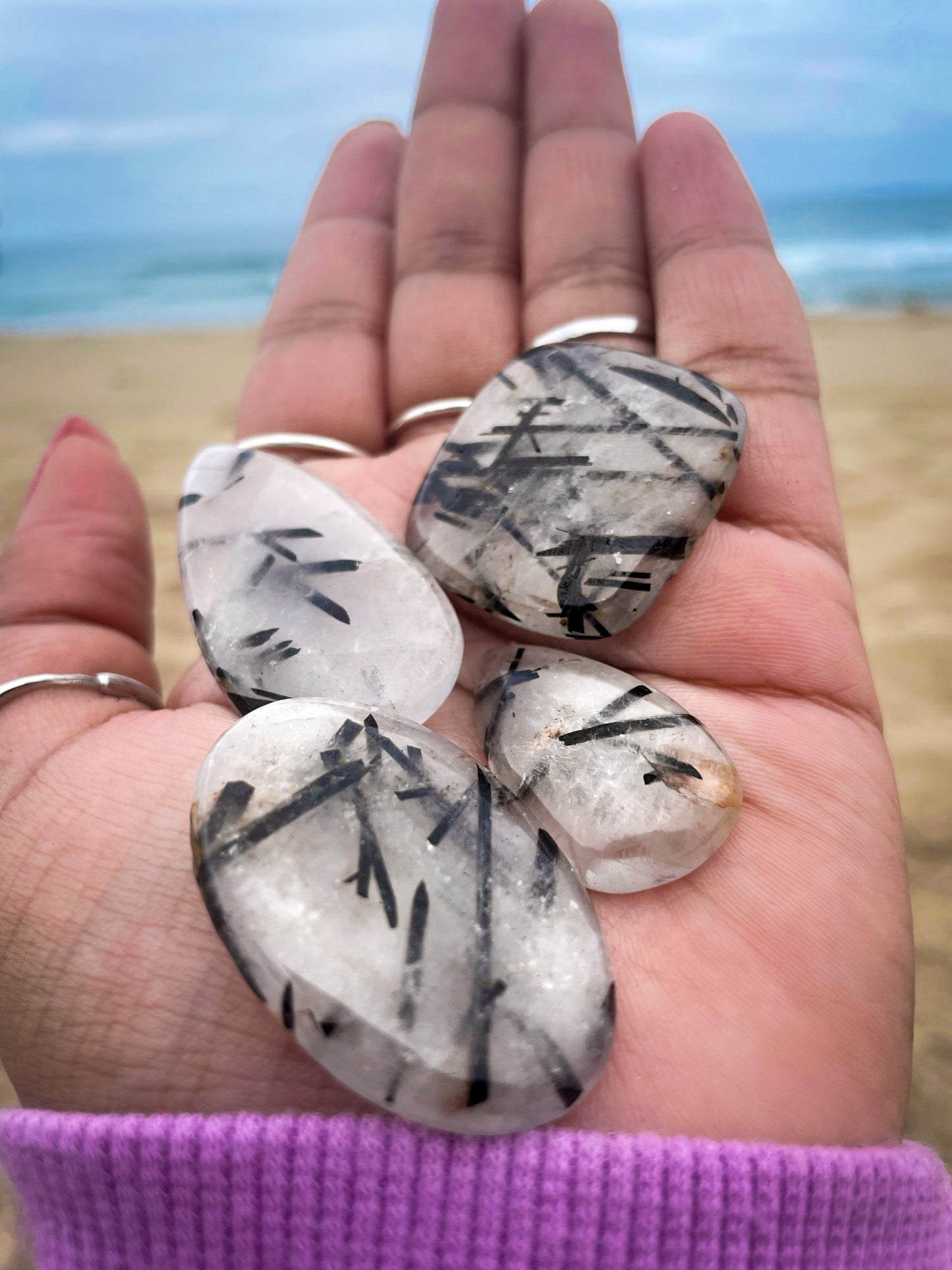 Tourmaline Quartz Cabochon